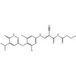 Ethyl (2-cyano-2-(2-(3,5-dichloro-4-((5-isopropyl-6-oxo-1,6-dihydropyridazin-3-yl)oxy)phenyl)hydrazono)acetyl)carbamate