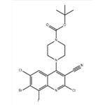 1-Piperazinecarboxylic acid, 4-(7-bromo-2,6-dichloro-3-cyano-8-fluoro-4-quinolinyl)-, 1,1-dimethylethyl ester