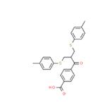 Benzoic acid, 4-[3-[(4-methylphenyl)thio]-2-[[(4-methylphenyl)thio]methyl]-1-oxopropyl]-
