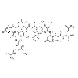 Glycyl-L-arginylglycyl-L-alpha-aspartyl-L-tyrosyl-L-isoleucyl-L-tryptophyl-L-seryl-L-leucyl-L-alpha-aspartyl-L-threonyl-L-glutamine