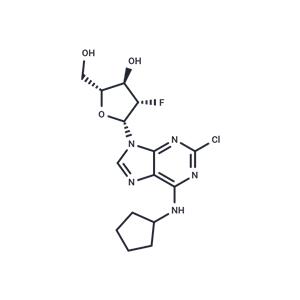 2-Chloro-N6-cyclopentyl-2'-deoxy-2'-fluoro-beta-D-arabinoadenosine