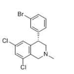Isoquinoline, 4-(3-bromophenyl)-6,8-dichloro-1,2,3,4-tetrahydro-2-methyl-, (4S)