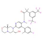 N-{6-[(7S,9aS)-7-(hydroxymethyl)-octahydropyrazino[2,1-c][1,4]oxazin-8-yl]-4-(4-fluoro-2-methylphenyl)pyridin-3-yl}-2-[3,5-bis(trifluoromethyl)phenyl]-N,2-dimethylpropanamide