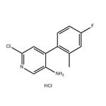 3-Pyridinamine, 6-chloro-4-(4-fluoro-2-methylphenyl)-, hydrochloride