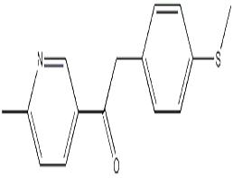 1-(6-甲基-3-吡啶)-2-[4-(甲巯基)苯基]-乙酮