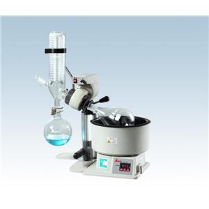 旋转蒸发仪(手动升降, 直式双重蛇形盘管, 1-3L试剂瓶)