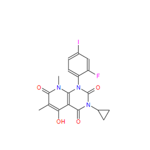 3-环丙基-1-(2-氟-4-碘苯基)-5-羟基-6,8-二甲基-1H,8H-吡啶并[2,3-D]嘧啶-2,4,7-三酮;