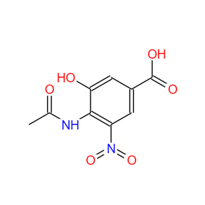4-乙酰氨基-3-羟基-5-硝基苯甲酸