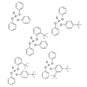 三苯基硫代磷酸酯和叔丁基化苯基衍生物的反应物