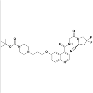 (S)-6-[3-(4-Boc-1-哌嗪基)丙氧基]-N-[2-(2-氰基-4,4-二氟-1-吡咯烷基)-2-氧代乙基]喹啉-4-甲酰胺