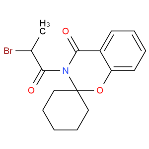 3-(2-溴代-1-氧代丙基)-螺[2H-1,3-苯并噁嗪-2,1'-环己烷]-4(3H)-酮